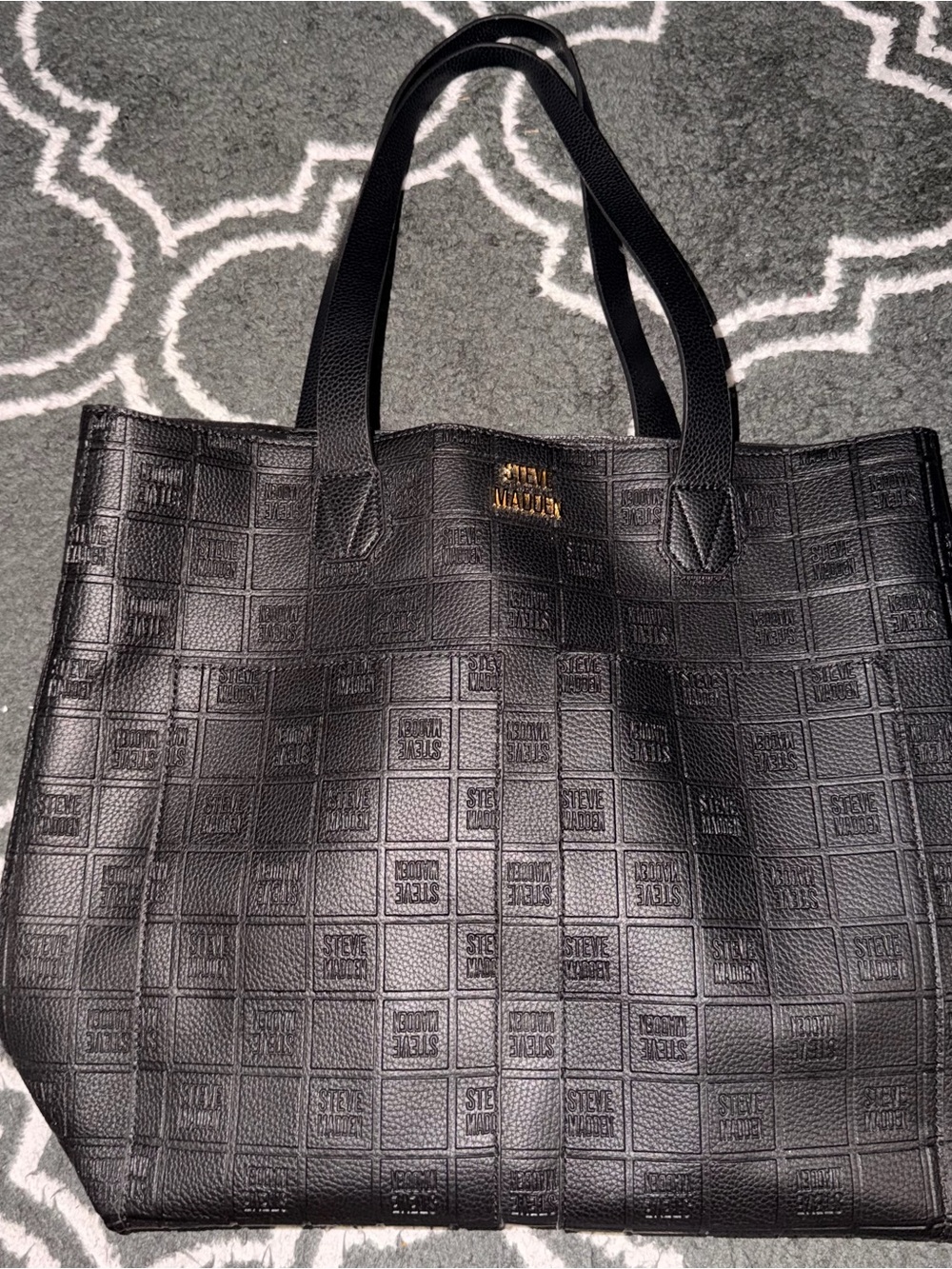 Steven Madden Black Tote Bag